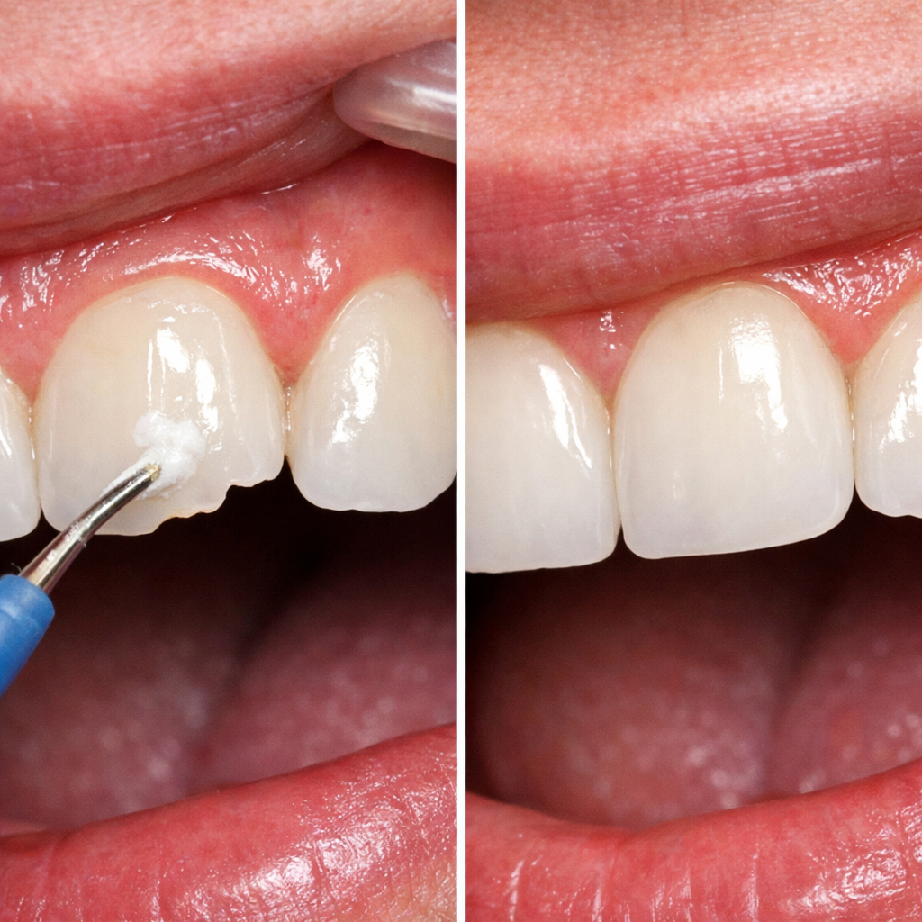 composite bonding Marbella antes y después