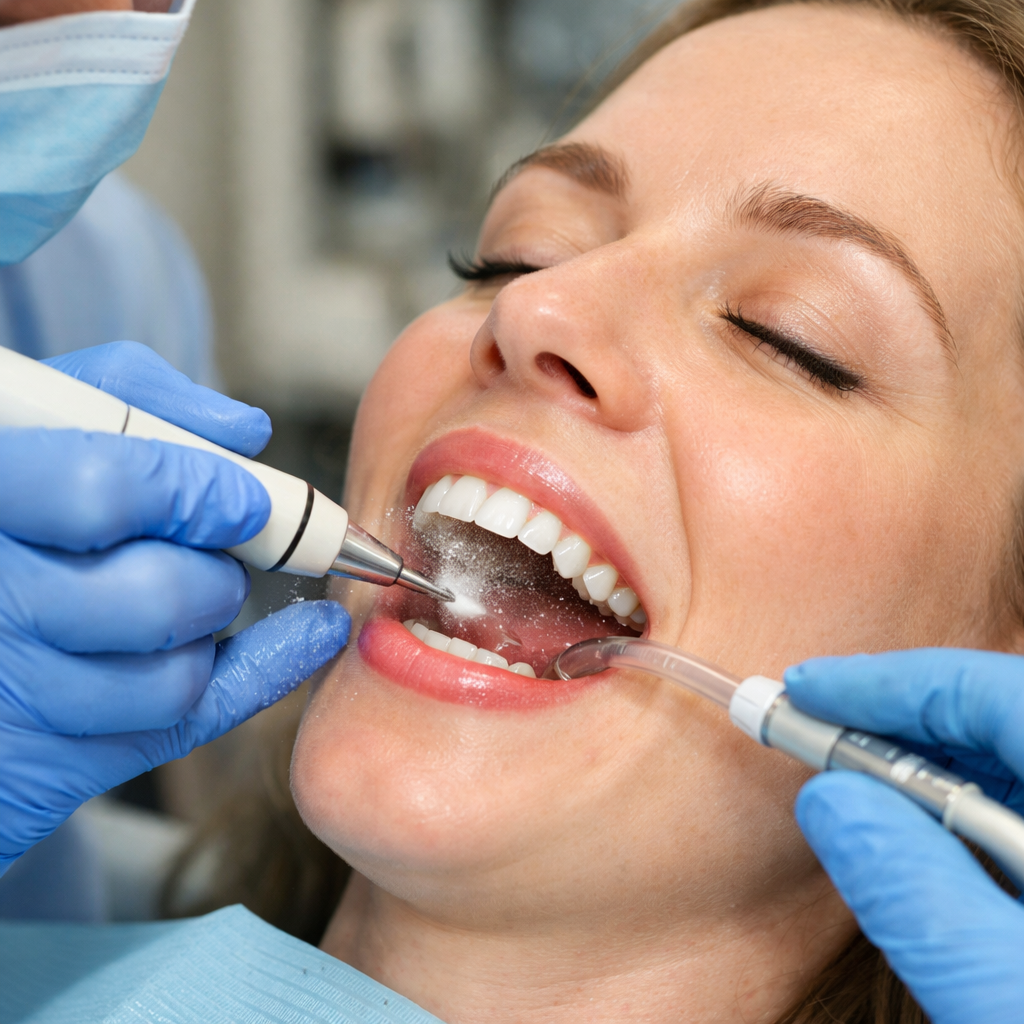 Ultrasonic Dental Cleaning Device in Modern Studio-1