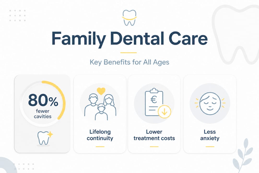 Infographic highlighting dental care benefits stats