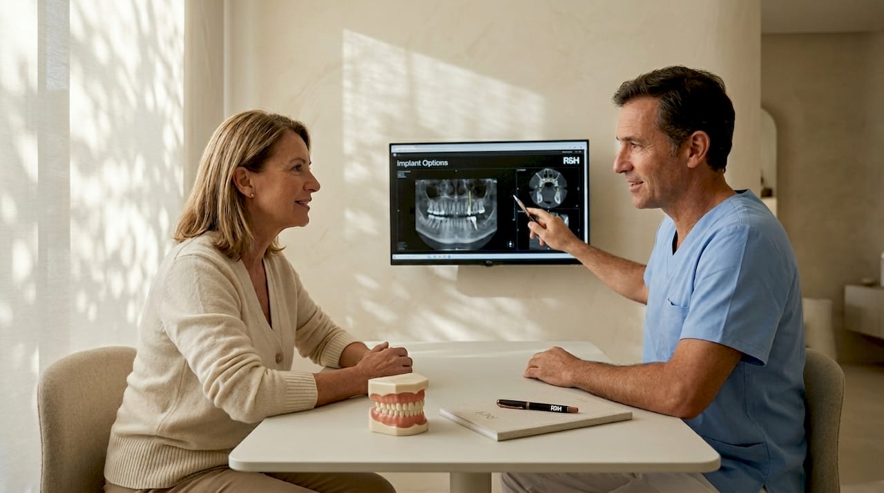 Imagen ilustrativa de una consulta sobre implantes dentales