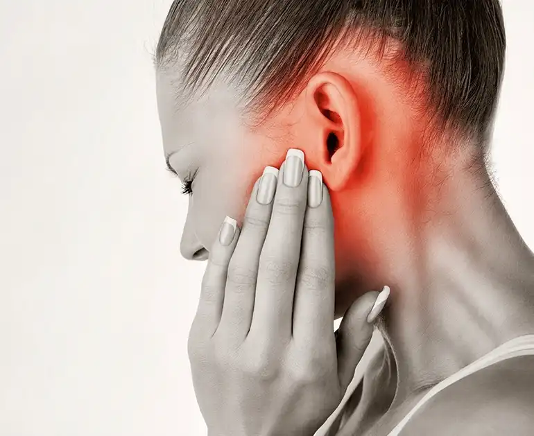 Ilustración sobre molestias en la articulación temporomandibular