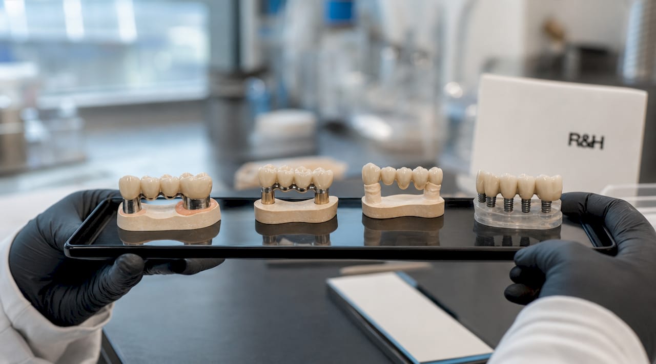 Imagen ilustrativa de modelos de puentes dentales