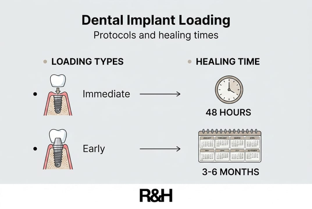 Infographic comparing dental implant protocols