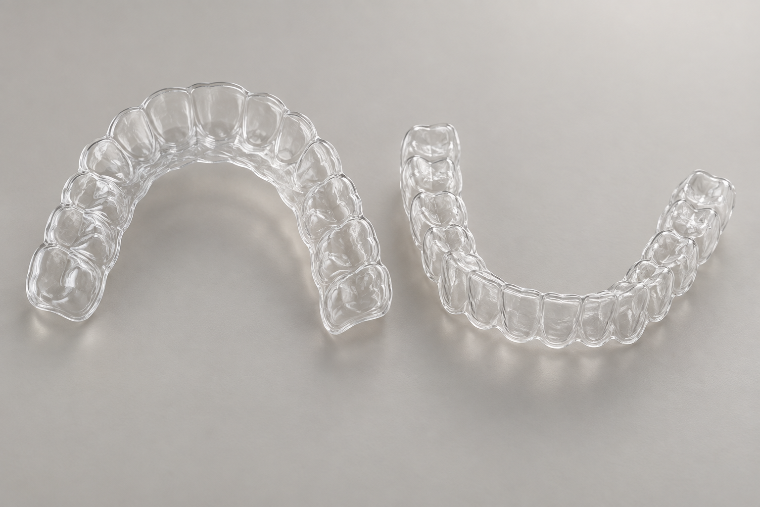 Educational illustration of clear removable retainers